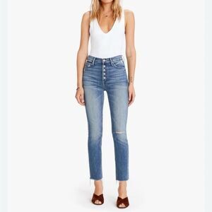 MOTHER Pixie Dazzler Ankle Fray in Popism Size 27